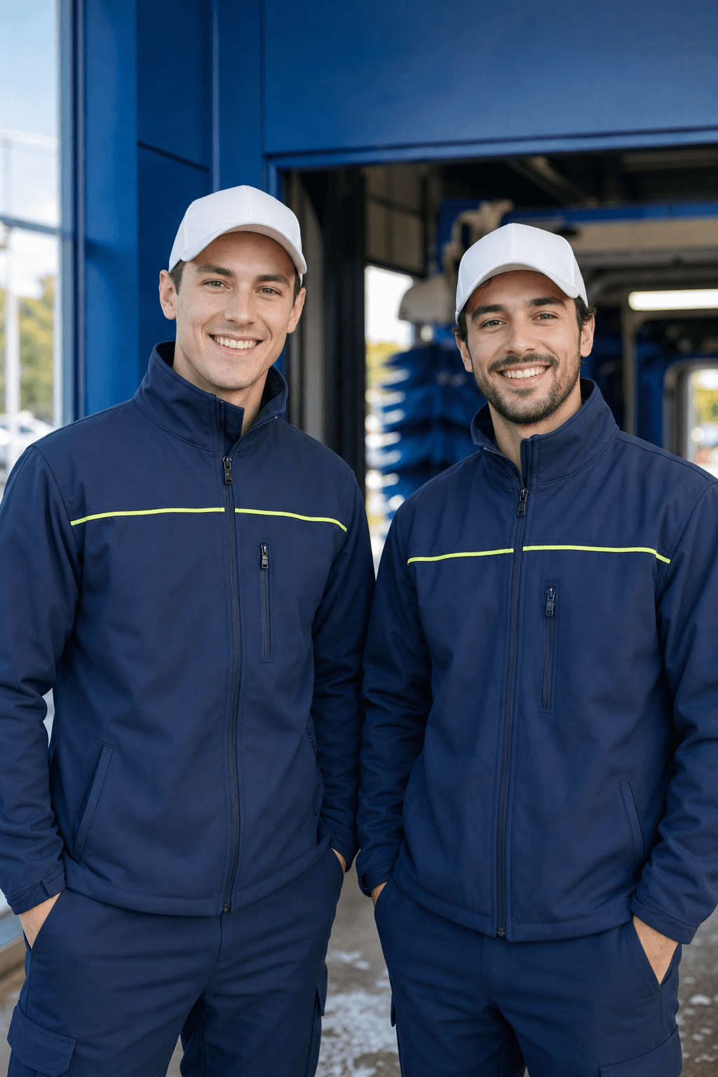 Two smiling Surf Thru Express team members